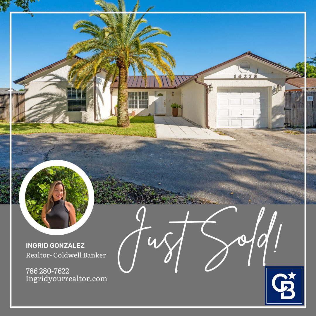 Another one sold!  Proud to be the premier Seller Representative Specialist (SRS®) for the West Kendall community.